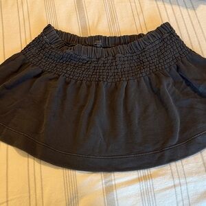 Aerie Women's dark charcoal Smocked Waist Mini Skirt